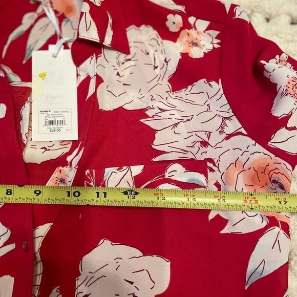 CANDIE’S BEAUTIFUL,FUN & unique Roll tab shirt size XS - Picture 6 of 8